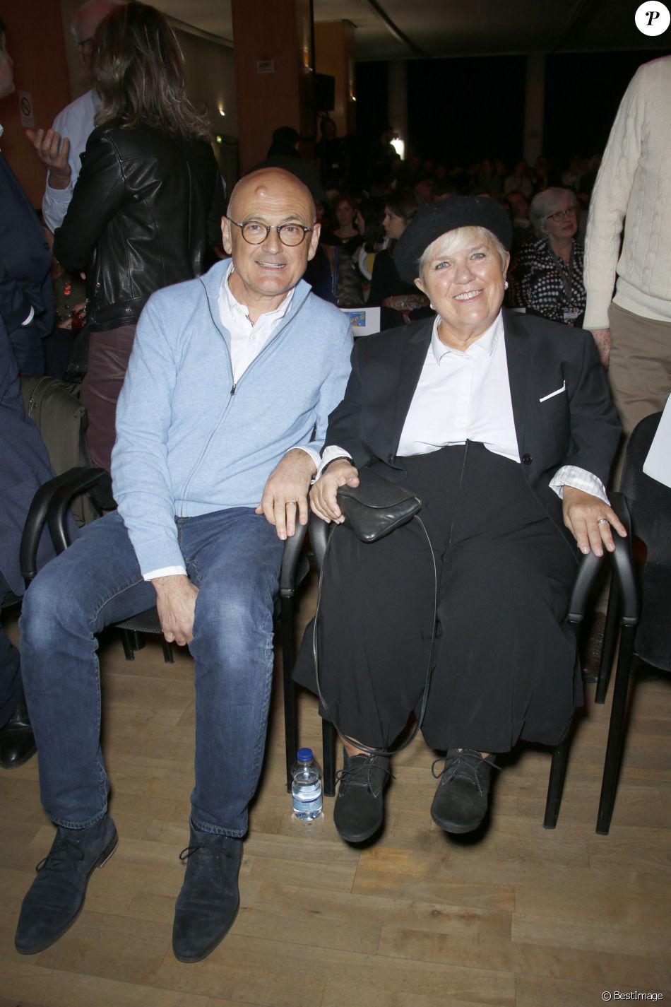 Mimie Mathy et son mari Benoist Gérard - Soirée de clôture du 22ème Festival des créations télévisuelles de Luchon. Le 8 février 2020 © Christophe Aubert via Bestimage