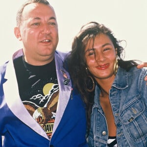 Coluche et Frederique Fayles au Festival de Cannes - Archives.