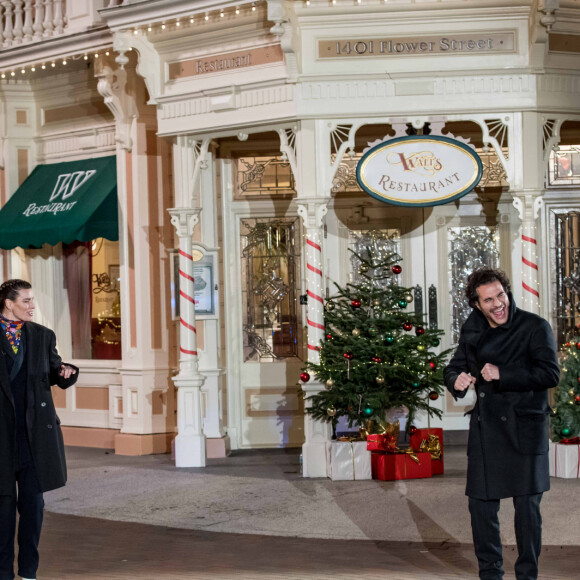 Exclusif - Nikos Aliagas, Fauve Hautot, Amir Haddad - Enregistrement de l'émission "Toute la musique qu'on aime" à Disneyland Paris, qui sera diffusée sur TF1 le 31 décembre © Cyril Moreau / Bestimage