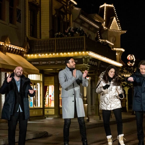 Exclusif - Julien Arruti, Tarek Boudali, Vanessa Guide, Philippe Lacheau - Enregistrement de l'émission "Toute la musique qu'on aime" à Disneyland Paris, qui sera diffusée sur TF1 le 31 décembre © Cyril Moreau / Bestimage