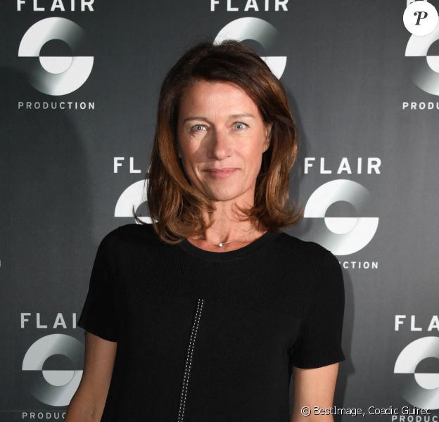 Carole Gaessler - Soirée du 10ème anniversaire de l'agence audiovisiuelle "Flair production" à l'hôtel "Le Marois" à Paris © Coadic Guirec/Bestimage