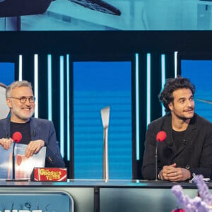 Exclusif - Laurent Ruquier et Amir Haddad - Enregistrement de l'émission "Les Grosses Têtes", présentée par Laurent Ruquier et diffusée le 19 décembre sur France 2. Le 8 décembre 2020 © Jack Tribeca / Bestimage 