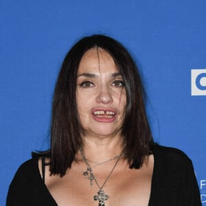 Béatrice Dalle - Photocall de la série "10%" au cinéma CGR dans le cadre du Festival du film francophone d'Angoulême (28 août - 2 septembre 2020), le 2 septembre 2020.