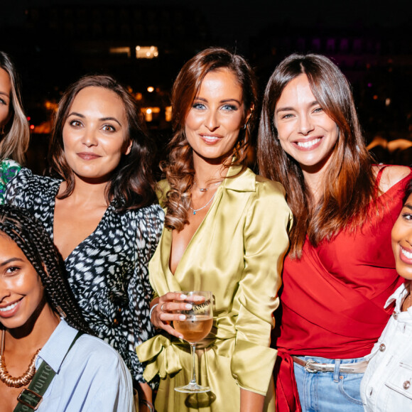 Exclusif - Malika Ménard (Miss France 2010), Flora Coquerel (Miss France 2014), Marine Lorphelin (Miss France 2013), Valérie Bègue (Miss France 2008), Camille Cerf (Miss France 2015), Clémence Botino (Miss France 2020) - Malika Ménard (Miss France 2010) fête son 33e anniversaire à Paris le 23 juillet 2020. © Rachid Bellak/Bestimage