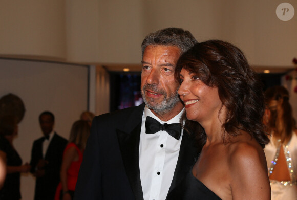 Michel Cymes et sa femme Nathalie - Arrivées des people à la 70ème édition du gala de la Croix Rouge monegasque à Monaco le 27 juillet 2018. © Dominique Jacovides/Bestimage