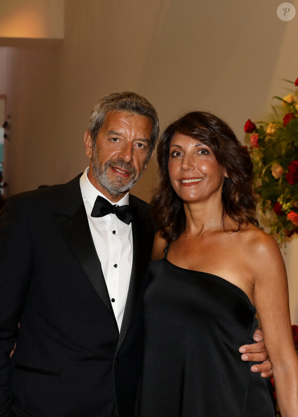 Michel Cymes et sa femme Nathalie - Arrivées des people à la 70ème édition du gala de la Croix Rouge monegasque à Monaco le 27 juillet 2018. © Dominique Jacovides/Bestimage