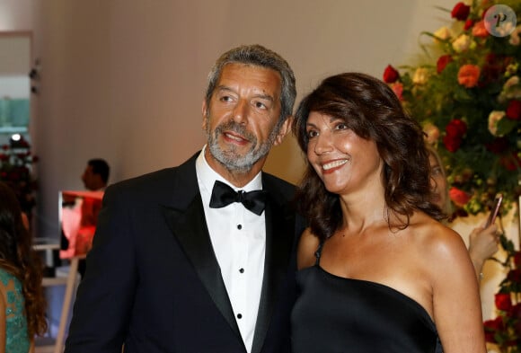 Michel Cymes et sa femme Nathalie - Arrivées des people à la 70ème édition du gala de la Croix Rouge monegasque à Monaco le 27 juillet 2018. © Dominique Jacovides/Bestimage 