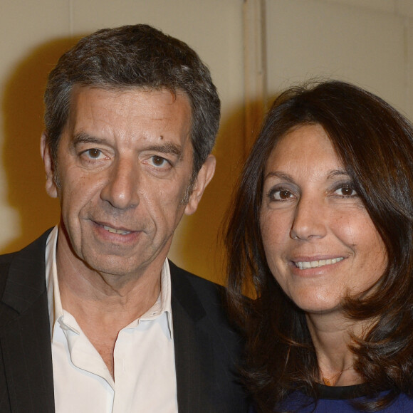 Michel Cymes et sa femme Nathalie - Gala d'Enfance Majuscule donné au profit de l'enfance maltraitée à la Salle Gaveau à Paris, le 24 mars 2016. © Guirec Coadic/Bestimage