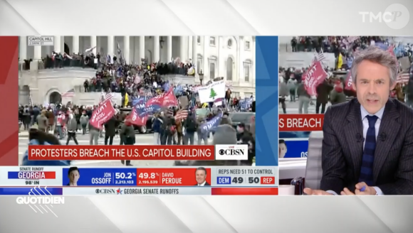 Le Capitole à Washington envahi par les partisans du président Donald Trump - Quotidien, TMC, 6 janvier 2021