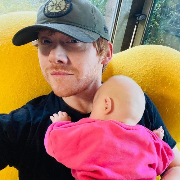 Rupert Grint et sa fille Wednesday sur Instagram, novembre 2020.