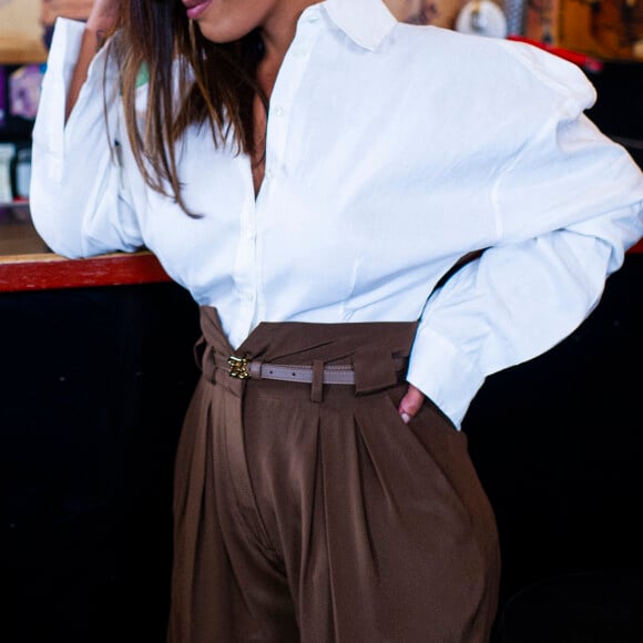 Exclusif - Amel Bent - Backstage de l'émission "Psychodon, Unis face aux maladies psychiques" à l'Olympia à Paris et diffusée sur C8, le 6 octobre 2020.  © Pierre Perusseau/Bestimage