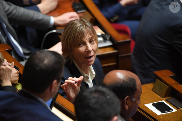 Marielle de Sarnez lors de la séance de question au gouvernement à l'Assemblée Nationale à Paris le 28 mars 2018. © Lionel Urman / Bestimage