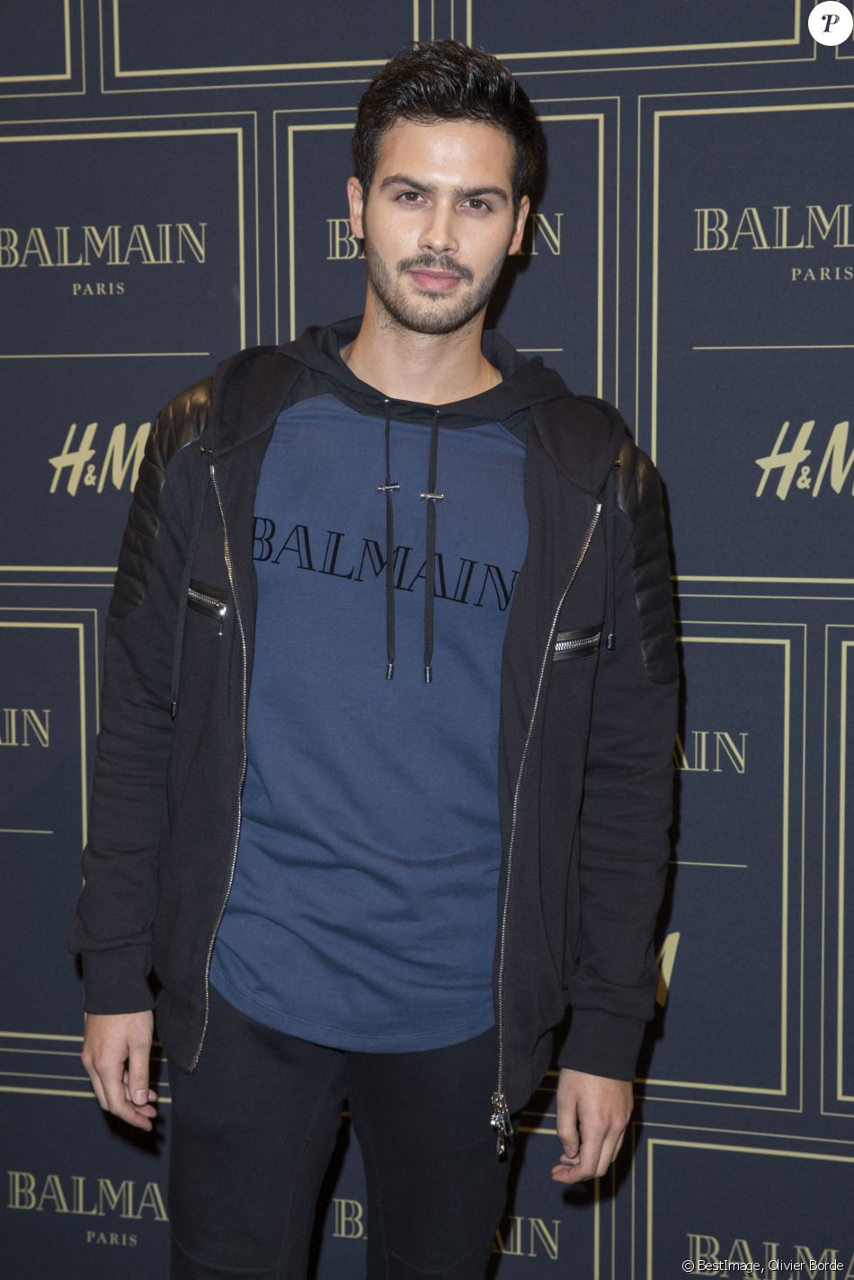 Jessé Rémond Lacroix - Présentation de la collection capsule "BALMAIN x H&M" au Palais Brongniart à Paris, le 3 novembre 2015. © Olivier Borde/Bestimage