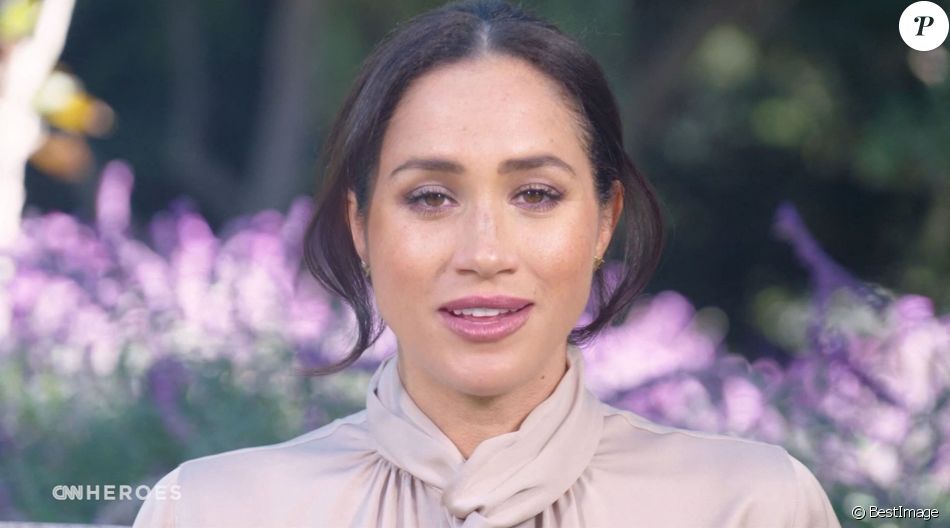 Meghan Markle, duchesse de Sussex, fait une apparition à la télévision américaine dans l'émission "CNN Heroes" le 13 decembre 2020.