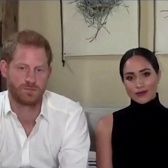 Le prince Harry, duc de Sussex, et Meghan Markle, duchesse de Sussex invités dans un podcast dédié à la santé mentale. Le 11 octobre 2020.