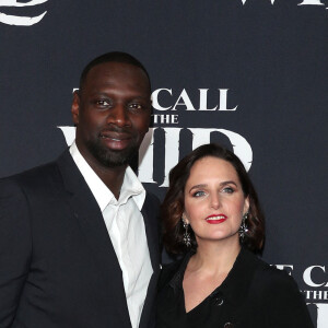 Omar Sy, Hélène Sy - Photocall de la première du film L'Appel de la forêt (The call of the wild) à Los Angeles le 13 février 2020. 