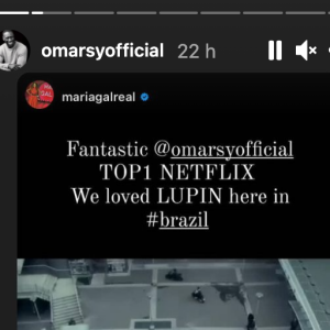 Hommages de stars pour la série Netflix "Lupin".