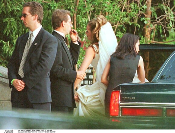 Brooke Shields lors de son mariage au tennisman Andre Agassi, le 20 avril 1997.