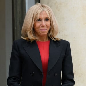 Brigitte Macron accueille son homologue mexicaine, la première Dame Beatriz Gutierrez Muller à l'Elysée, Paris. © Jacques Witt / Pool / Bestimage