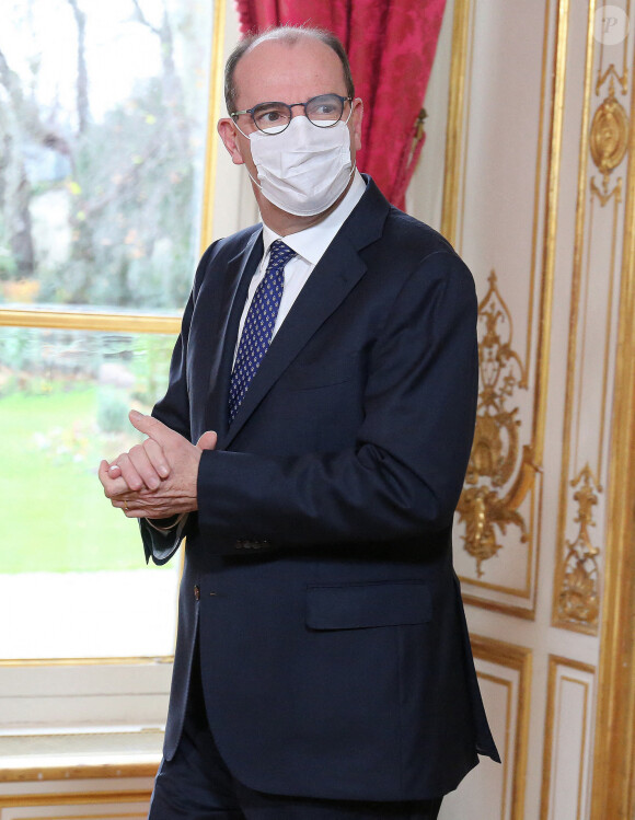 Jean Castex, premier ministre - Conférence nationale de l'immobilier public à l'hôtel de Matignon à Paris le 14 décembre 2020. © Panoramic / Bestimage