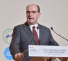 Jean Castex, Premier ministre lors de la signature de l'accord de relance territoriale 2021-2022 de 2,1 milliards d'euros, à Lyon, France, le 16 janvier 2021. © Julien Reynaud/Pool/Bestimage