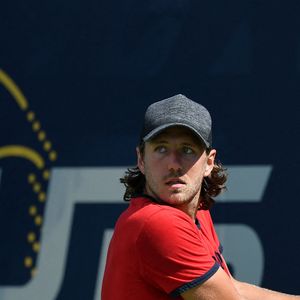 Lucas Pouille (Fra) - Tournoi de tennis Ultimate Tennis Showdown (UTS) de P. Mouratoglou à Sophia Antipolis le 15 juin 2020. © Antoine de Couvercelle / Panoramic / Bestimage