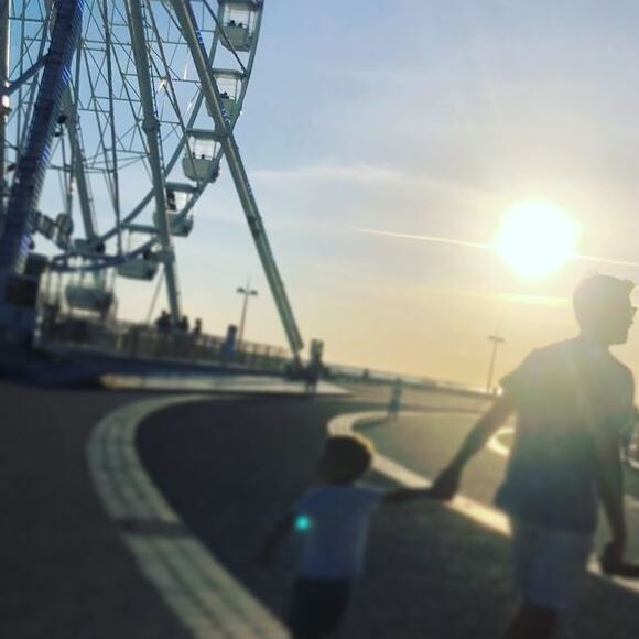 Mathieu Johann avec ses fils Louis et Marin, le 24 janvier 2021