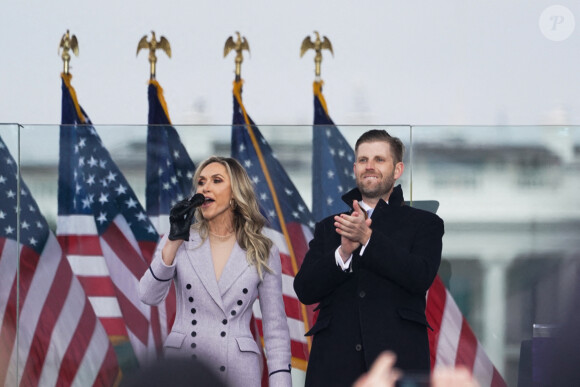 Eric Trump et son épouse Lara à Washington, le 6 janvier 2021.