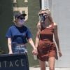 Exclusif - Kristen Stewart et sa compagne Dylan Meyer sont allées déjeuner au restaurant Kitsune à Los Angeles. Le 12 juillet 2020