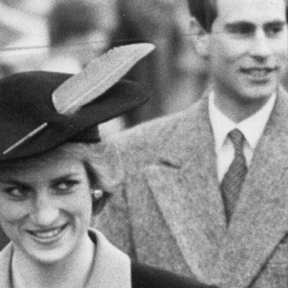 Diana au Noël royal à Sandringham en 1988.