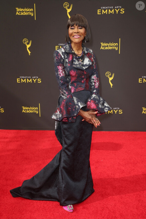 Cicely Tyson lors de la deuxième soirée des 2019 Creative Arts Emmy Awards au Microsoft Theater à Los Angeles, Californie, Etats-Unis, le 15 septembre 2019. 