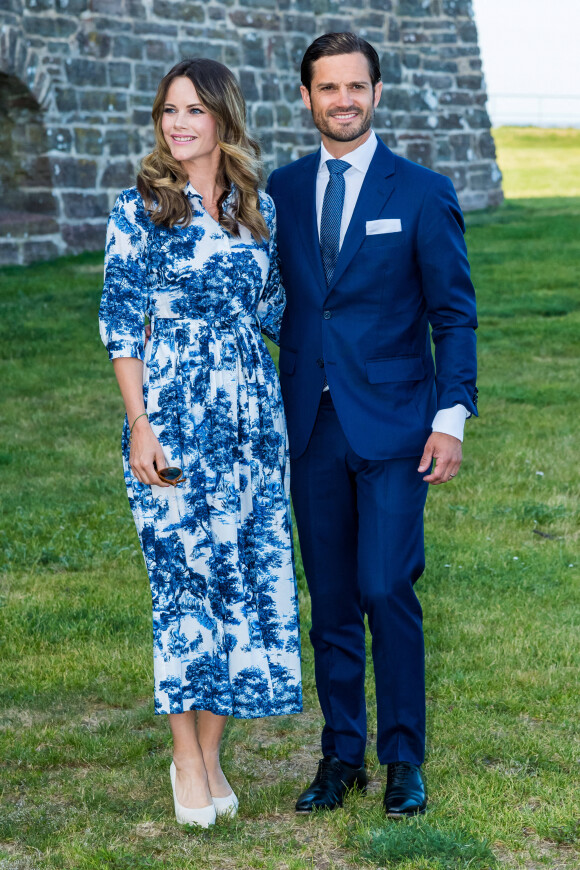 La princesse Sofia (Hellqvist) , le prince Carl Philip - La famille royale de Suède se retrouve au palais Solliden pour le Victoria Day, l'anniversaire de la princesse Victoria de Suède à Borgholm le 14 juillet 2020.