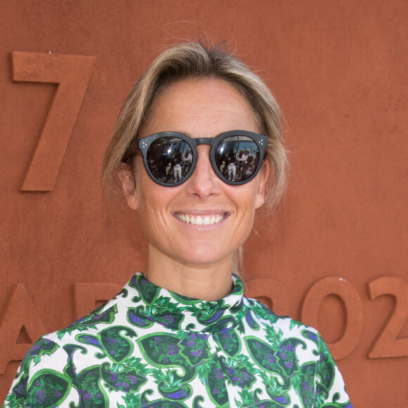 Anne-Sophie Lapix au village lors de la finale homme des internationaux de France de Roland Garros à Paris, le 11 juin 2017. © Dominique Jacovides - Cyril Moreau/ Bestimage 
