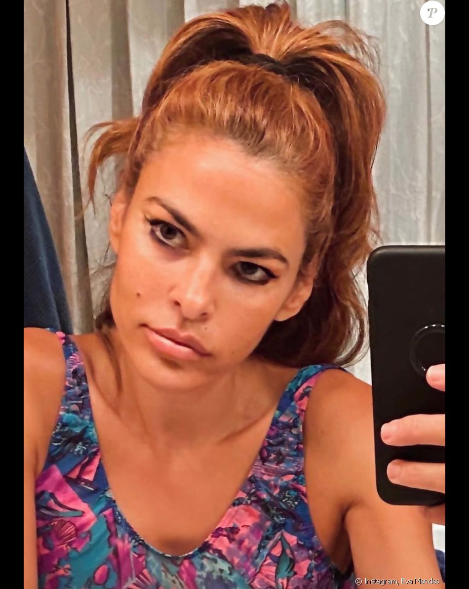 Eva Mendes en août 2020.