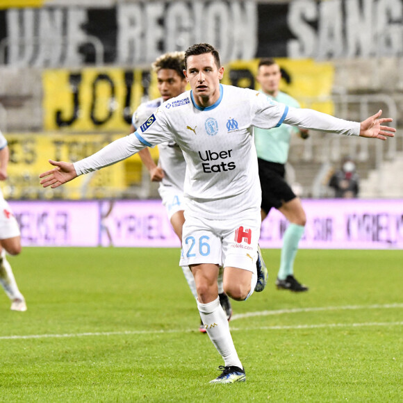 Florian Thauvin lors du match Olympique de Marseille - RC Lens (2 - 2). Lens, le 3 février 2021. © Anthony Bibard / Panoramic / Bestimage