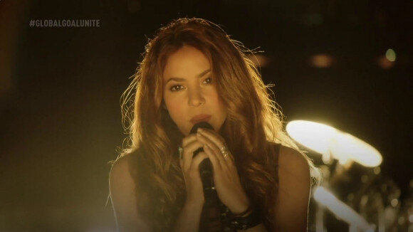 Shakira chante "Sale el Sole" lors du concert évènement "Global Goal: Unite for Our Future" 