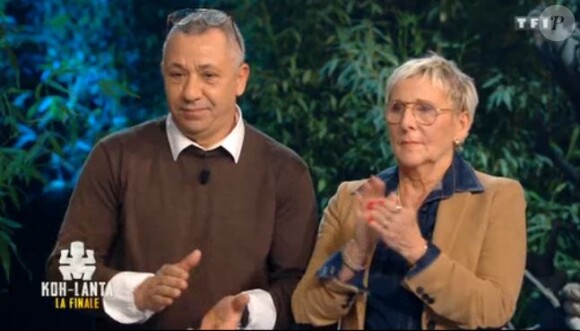Les parents de Bertrand-Kamal lors de la finale de Koh-Lanta, les 4 Terres sur TF1