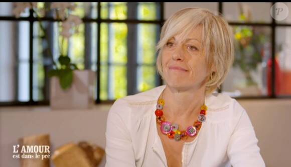 Delphine lors du tournage de son portrait de "L'amour est dans le pré 2021", diffusion le 8 février sur M6