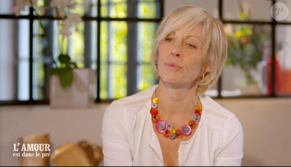 Delphine lors du tournage de son portrait de "L'amour est dans le pré 2021", diffusion le 8 février sur M6