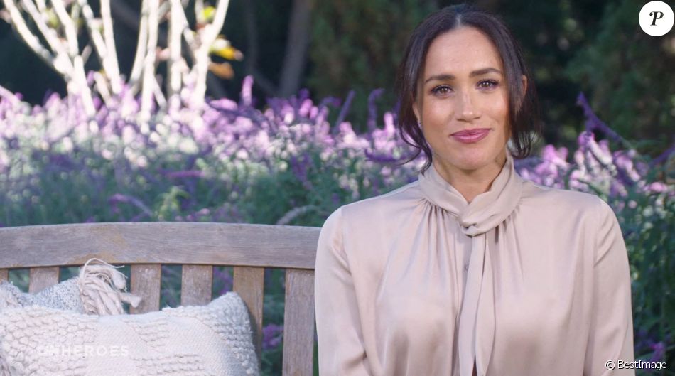 Meghan Markle, duchesse de Sussex, fait une apparition à la télévision américaine dans l'émission "CNN Heroes" le 13 decembre 2020.
