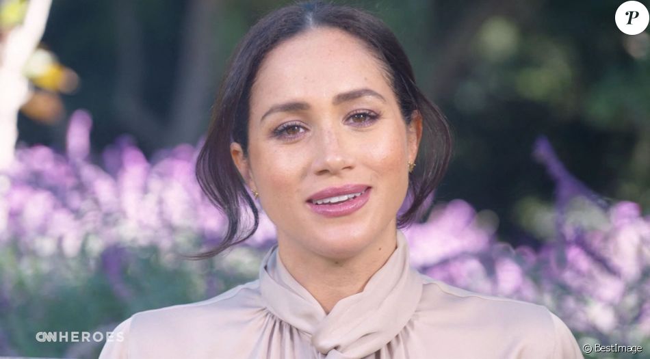 Meghan Markle, duchesse de Sussex, fait une apparition à la télévision américaine dans l'émission "CNN Heroes" le 13 decembre 2020.