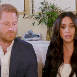 Le prince Harry, duc de Sussex, et Meghan Markle, duchesse de Sussex en interview pour l'émission Engineering A Better World TIME100.