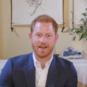 Le prince Harry, duc de Sussex, et Meghan Markle, duchesse de Sussex en interview pour l'émission Engineering A Better World TIME100, le 20 octobre 2020.