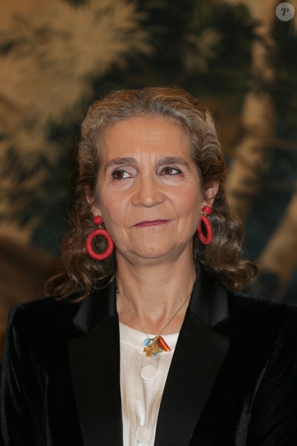 L'infante Elena d'Espagne lors de la remise du prix "Capote de Oro" à Madrid. Le 14 novembre 2019