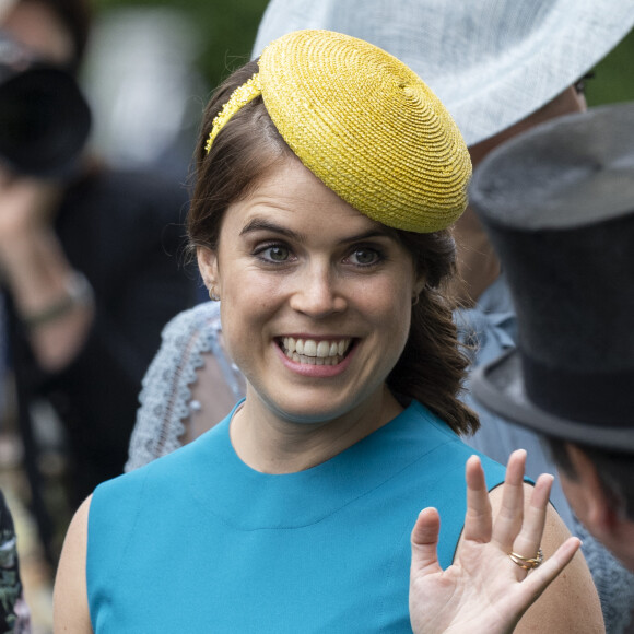 La princesse Eugenie d’York - La famille royale britannique et les souverains néerlandais lors de la première journée des courses d’Ascot 2019, à Ascot, Royaume Uni, le 18 juin 2019.  Royal family attend the Royal Ascot Horse Races 2019, in Ascot, UK, on June 18, 2019. 