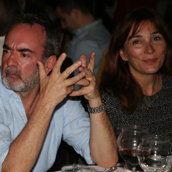 Exclusif - Bruno Solo et sa femme Véronique Cloche-Pin - Dîner de gala des Rencontres gastronomiques d'Agadir, l'alliance entre la gastronomie française et marocaine par Jean Colin, le président fondateur. Le 16 mars 2019 © Denis Guignebourg / BestImage