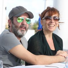 Exclusif - Bruno Solo et sa femme Véronique - Escapade des stars de Djerba à l'Hotel Radisson Blu Palace Resort &amp; Thalasso à Djerba en Tunisie le 7 novembre 2015.