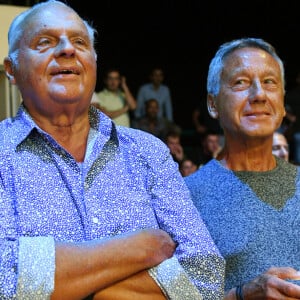 Exclusif - Gérard Louvin et son compagnon Daniel Moyne - Gala de boxe "No Limit Episode IX" au théâtre Tivol au Cannet. Le 18 juillet 2019. © Bruno Bebert/Bestimage