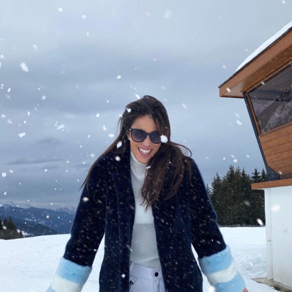 Iris Mittenaere à Courchevel avec Diego El Glaoui, le 7 février 2021