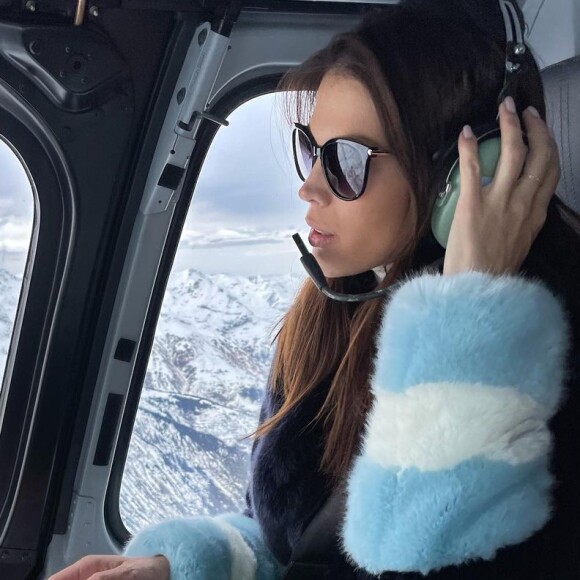 Iris Mittenaere à Courchevel avec Diego El Glaoui, le 7 février 2021